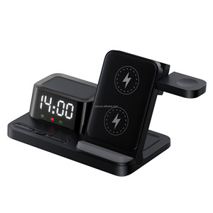 Station de recharge sans fil 3 en 1 JEDI Folding2026 avec réveil et lumière d'ambiance - Product Image 4