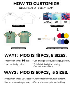 Custom American Football Wear Streetwear Essentials <b>Tshirt</b> Jersey <b>Polyester</b> Heat Transfers Sports Football T-shirt - Product Image 3