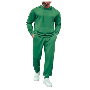 Custom Men's Winter Hooded Solid Color Breathable Lightweight Tracksuit Drawstring <b>Jacket</b> Regular Fit Pants Quick Dry Sports Gym - Product Image 4