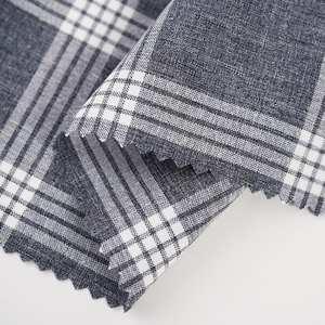 Chemise à carreaux en tissu de polyester régénéré écologique Seawool en provenance de Taïwan - Product Image 3