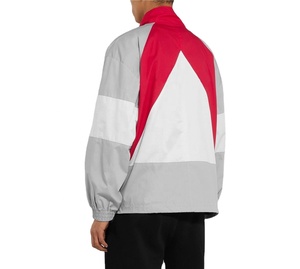 Veste coupe-vent en nylon avec logo personnalisé, doublure en maille respirante, fermeture éclair, imperméable, course à pied, veste de survêtement en nylon pour l'extérieur - Product Image 2
