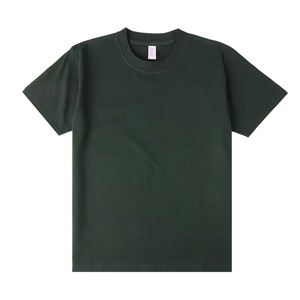 Wholesale Unisex 100% Cotton T-shirt Custom Logo Printed <b>Plain</b> <b>White</b> Black O-neck Solid Pattern Dyed for Men and Women - Product Image 3