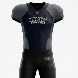 Ensemble d'uniformes de football américain professionnels, maillot et pantalon personnalisés pour équipe, vêtements d'élite, style universitaire américain, MALUZAINDUSTRIES - Product Image 1