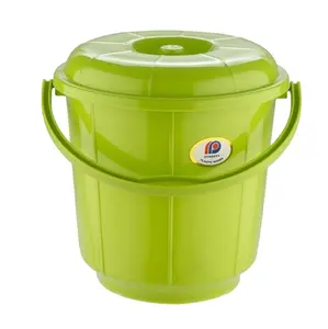 Plastic Handle Bathroom Bucket bathroom plastic trash bin pedal bin with soft closing 18 Ltr