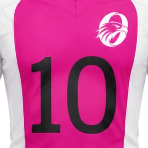 Camiseta Deportiva de Fútbol Americano de Manga Corta Rosa y Blanca, Ligera y Transpirable, para Clubes Escolares - Product Image 4