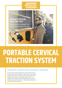 EVERTRAC CT-800 Unité de traction cervicale portable efficace en acier inoxydable pour la thérapie de traction à domicile et le soulagement des douleurs cervicales - Product Image 5
