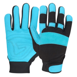 Gants mécaniques en cuir de vachette grainé renforcé de qualité supérieure, protection des mains pour la sécurité industrielle, résistants à la chaleur pour la construction - Product Image 4