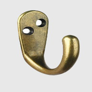 Ce crochet mural simple pour robe et manteau, en laiton antique robuste et décoratif, offre une durabilité fonctionnelle pour votre maison. - Product Image 5