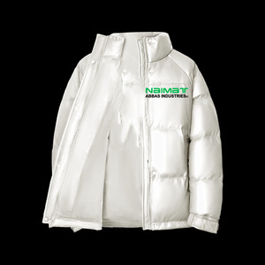 Premium Bright Finish Vinyl Puffer <b>Jacket</b> Men Wet Look Hip Hop Bubble Coat Warm Thick Quilted Streetwear Parka - Product Image 5