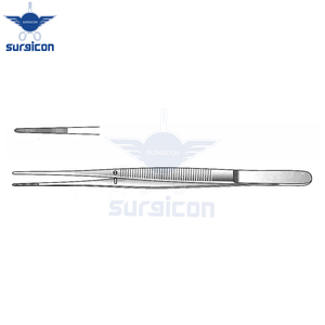 Pinzas Semken para Aplicación de Apósitos, 12.5 cm / 5 Pulgadas, Rectas, de Acero Inoxidable, Instrumento Quirúrgico con Puntas Finamente Dentadas - Product Image 4