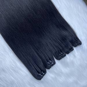 HOT Extensions de cheveux humains vietnamiens trame cheveux noirs 100% cheveux humains vietnamiens bruts de très haute qualité - Product Image 3