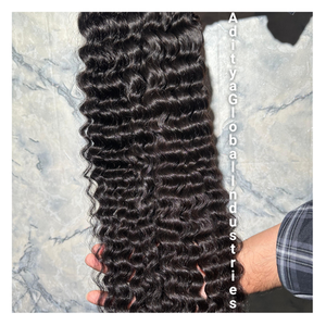 ผมต่อแบบลอนลึกคุณภาพพรีเมียมสุดยอด ขายส่ง ผมต่อแท้ 100% ผมต่อเรมี่ 100% สำหรับผู้หญิง - Product Image 1