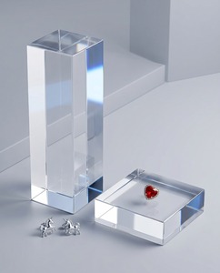 Acrylic Cube <b>Stand</b> Custom Solid Block Display for Jewelry and Retail Presentation - Product Image 2