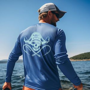 Camisetas de Pesca para Hombre, Manga Larga, Protección Solar UPF 50+, Camiseta Deportiva - Product Image 3