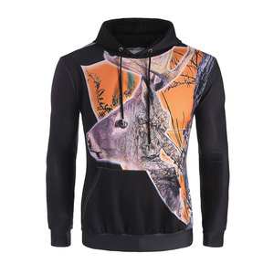 Sweat à capuche uni pour homme, personnalisable avec logo, pour sublimation, vêtement de sport professionnel d'hiver, vente en gros - Product Image 1