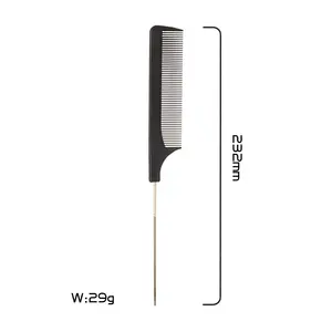 Best Sell Wholesale Stainless Steel Carbon Comb Rat Tail Pin Tail Comb For Women