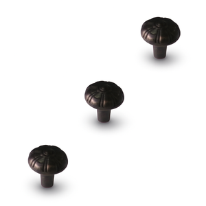 Tirador de Gabinete de Aleación de Zinc de Larga Duración, Diseño Floral Redondo Antiguo, Herrajes para Cajones de Cocina y Baño - Product Image 1