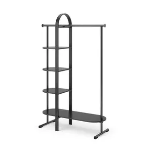 Handmade Metal <b>Storage</b> <b>Rack</b> for Clothes Coats Jackets Dresses and GarmentsSingle Tier Iron <b>Storage</b> Basket <b>Wall</b>-Mounted - Product Image 2