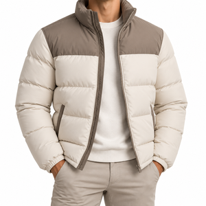 Hot Sale Street Wear Men's Puffer Jacket Cold Weather <b>Waterproof</b> Hooded Front Unique Style Outdoor Wear <b>Padded</b> Bubble <b>Coat</b> - Product Image 6