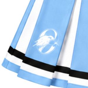 Falda de Animadora Azul Bebé Plisada Personalizada por el Fabricante, Uniforme Deportivo para Mujer, Ropa de Baile con Diseño Plisado - Product Image 6