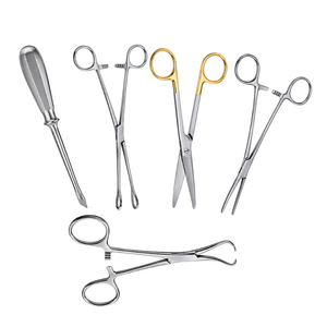 Kit d'instruments chirurgicaux manuels pour thoracostomie fermée en acier inoxydable réutilisable pour l'insertion de tubes de drainage thoracique - Product Image 2