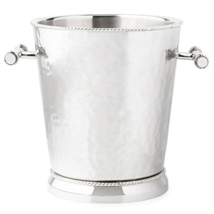 Seau à glace vintage de luxe en gros d'usine, seau à vin en acier inoxydable avec logo personnalisé, refroidisseur à champagne argenté Art Déco - Product Image 3