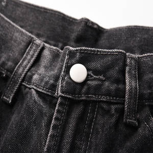 Vaqueros Rectos Personalizados para Hombre, Estilo Vintage, Lavado, con Parches, Retro, Vaquero, Transpirables - Product Image 3