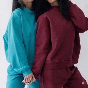 Sudadera Ecológica Extra Grande con Cuello Alto, Color Sólido, Manga Larga, 100% Algodón Tejido, Transpirable, Invierno, ODM - Product Image 1