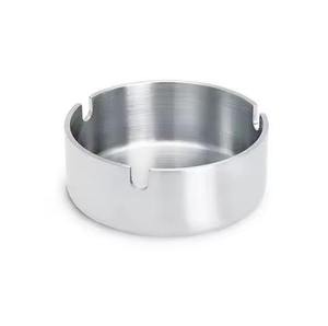 Cendrier classique en métal sans fumée, rond, couleur argent, pour table, créations Lavie, provenant de l'Uttar Pradesh, Inde - Product Image 5
