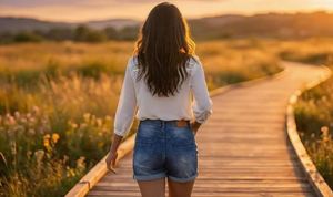 Shorts Vaqueros de Cintura Alta de Excelente Calidad, Estilo Casual y para el Día a Día, de Proveedor de la India a Precio de Mayoreo - Product Image 2