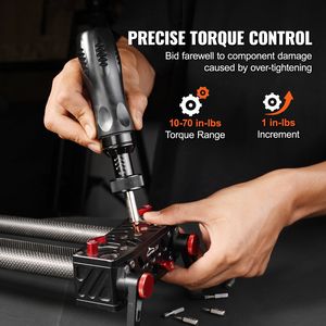 Cacciavite Elettrico con Attacco da 1/4 di Pollice e Chiave Dinamometrica, Gamma 10-70 In/lbs per Viti Torx ed Esagonali - Product Image 3