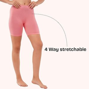 Shorts de cyclisme extensibles pour femmes, longueur genou, coupe ajustée, pour la gym, le sport, la course, le yoga, vêtements de sport, effet push-up sexy - Product Image 3
