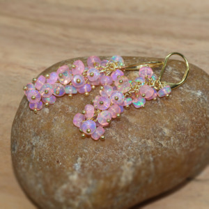 Pendientes de alta calidad con cuentas de colores, pendientes llamativos con cuentas, pendientes artesanales con cuentas. - Product Image 5