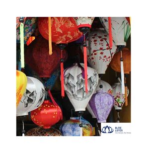 HOT SELLING BLUE LOTUS Boho Style Ho Chi Minh City <b>Bamboo</b> Hexagon <b>Lanterns</b> | Authentic Handmade Outdoor Hanging <b>Lantern</b> for - Product Image 1