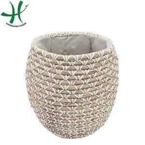 ตะกร้าเก็บของทำจากวัสดุธรรมชาติ2007 Hlbg ม้านั่งผักตบชวาสำหรับจัดระเบียบบ้าน - Product Image 6