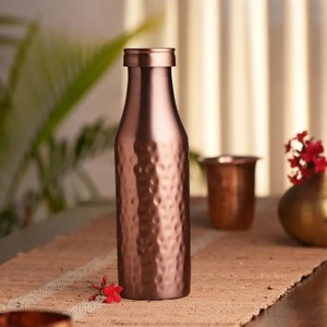 Juego de Jarras de Cobre Sólido con Acabado Esmaltado, Diseño Geométrico Azul Marino en Espiga, Venta Directa de Fábrica, Pedido al por Mayor - Product Image 3