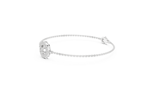 Pulsera de Oro Amarillo de 18K con Halo de Diamantes de Corte Redondo, Cadena Fina, Brazalete, Colgante de Racimo Certificado por IGI, Joyería de Regalo, Nuevo Diamante Cultivado - Product Image 6