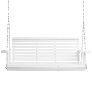 Balançoire de patio en bois robuste de 5,5 pieds, capacité de charge de 880 lb, balançoire de jardin pour cour, version améliorée pour plus de résistance - Product Image 3