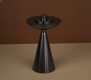 Quemador de incienso de bronce antiguo con filigrana grabada, soporte de metal para incienso, incensario árabe de oud, Mabkhara cónica vintage, decoración para el hogar - Product Image 3