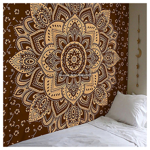 Mandala Handmade Tapestry Hippie Bohemian Dorm Decor Cotton Wall Art <b>Bedspread</b> Wall Hanging Tapestries - Product Image 1