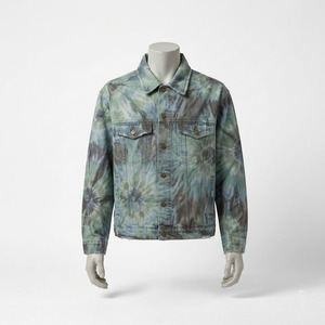 Chaqueta de Mezclilla Tie-Dye de Algodón Lavado de Alto Gramaje, Chaqueta de Mezclilla Tie-Dye Extra Grande Personalizada para Hombre, Fabricante Premium OEM/ODM - Product Image 3