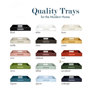 Wholesale Commercial Grade <b>Large</b> Rectangle Clear Polished Acrylic Durable Food Contact Safe Serving <b>Tray</b> Handles for Restaurants - Product Image 5