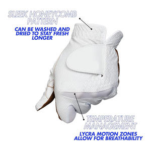 Guantes de Golf con Logotipo Personalizado OEM ODM, Rendimiento Premium, Resistentes al Desgaste, Agarre Transpirable, Ligeros, Guantes de Entrenamiento de Golf - Product Image 3