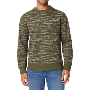 Men's Crew Neck Pullover Sweatshirt Solid Color Casual Knitted Cotton Loose Fit Winter Wear Digital Printing Eco-Friendly - Product Image 6