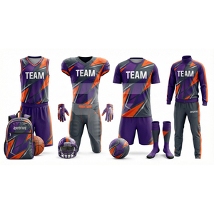 Camiseta de Fútbol Americano para Adultos, Tejido de Malla de Alta Resistencia, Unisex, Ajuste para Adultos, Manga Corta, Transpirable, Estampada, Personalizable - Product Image 3