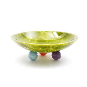 Bol à salade et fruits en résine polie pour table de cuisine, qualité alimentaire, écologique, durable, pour service de fête, fait main, vaisselle pour maison et jardin - Product Image 1