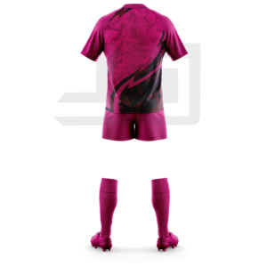 Maillot et short de rugby personnalisés légers, écologiques, imprimés avec le nom de l'équipe, séchage rapide, pour les matchs de ligue et les sports scolaires - Product Image 4