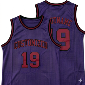 Maillot de basket-ball personnalisé sublimé, respirant, léger, avec nom et numéro d'équipe, sans manches, maillot de sport - Product Image 1