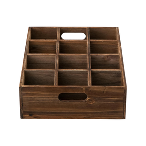 Cajas de madera de acacia rústicas de alta calidad para almacenamiento, caja de madera con asas para servir botellas, procedentes de Vietnam. - Product Image 2