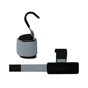 Wide Wrist Support Neoprene Padded Weightlifting Hooks Steel <b>Plate</b> Grip Straps Strength Training Deadlift Hooks - Product Image 3